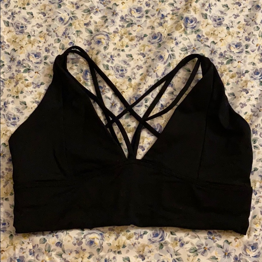 Til You Collapse strappy sports bra